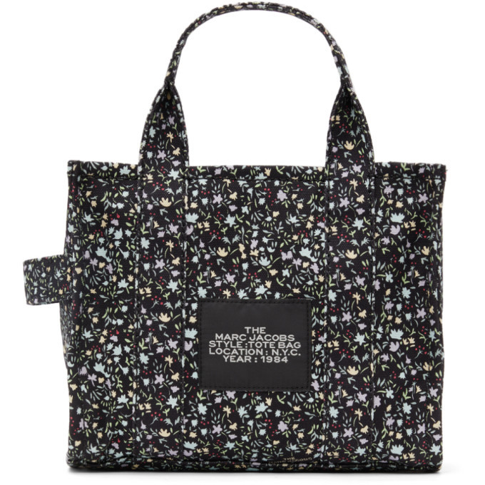 Marc Jacobs Black The Ditzy Floral Mini Traveler Tote Marc Jacobs
