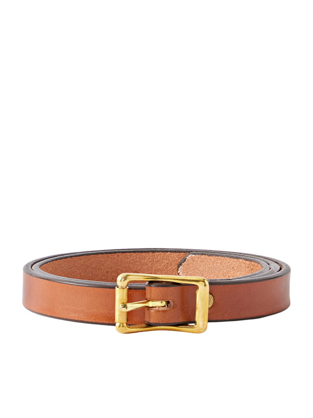 Photo: Yuketen - 2cm Leather Belt - Brown