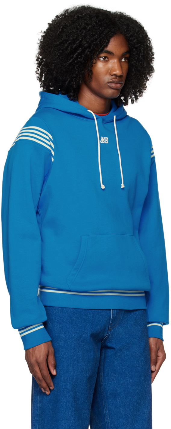 Wales Bonner Blue Solo Hoodie
