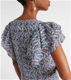Marant Etoile Godralia printed cotton midi dress