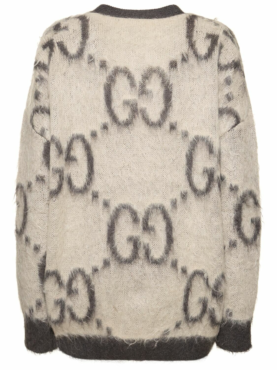 GUCCI - Reversible Gg Mohair Blend Cardigan Gucci