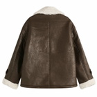 4th & Reckless Women's Burton Shearling Jacket in Grey