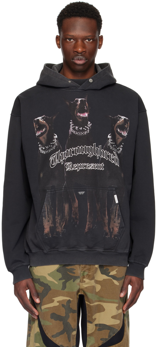 Represent Black 'Thoroughbred' Hoodie Represent