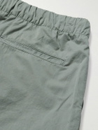 Hartford - Joggy Straight-Leg Cotton Trousers - Green