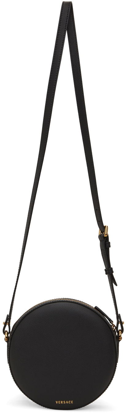 Versace Black 'La Medusa' Round Camera Bag