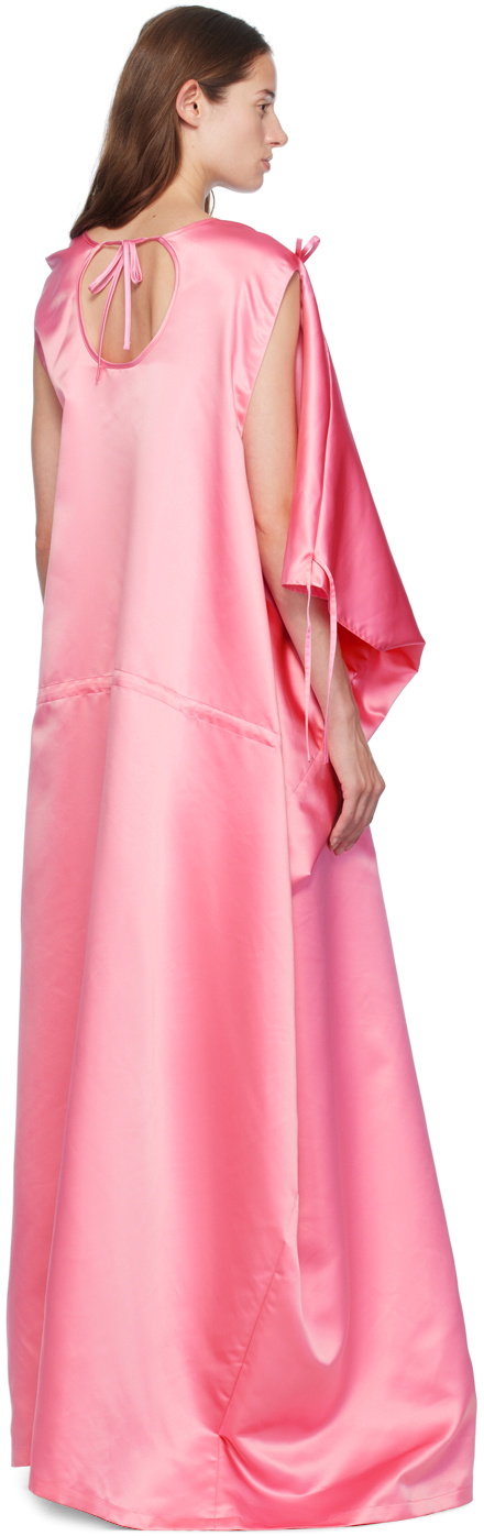 MARIE ADAM-LEENAERDT Pink Kaftan Maxi Dress