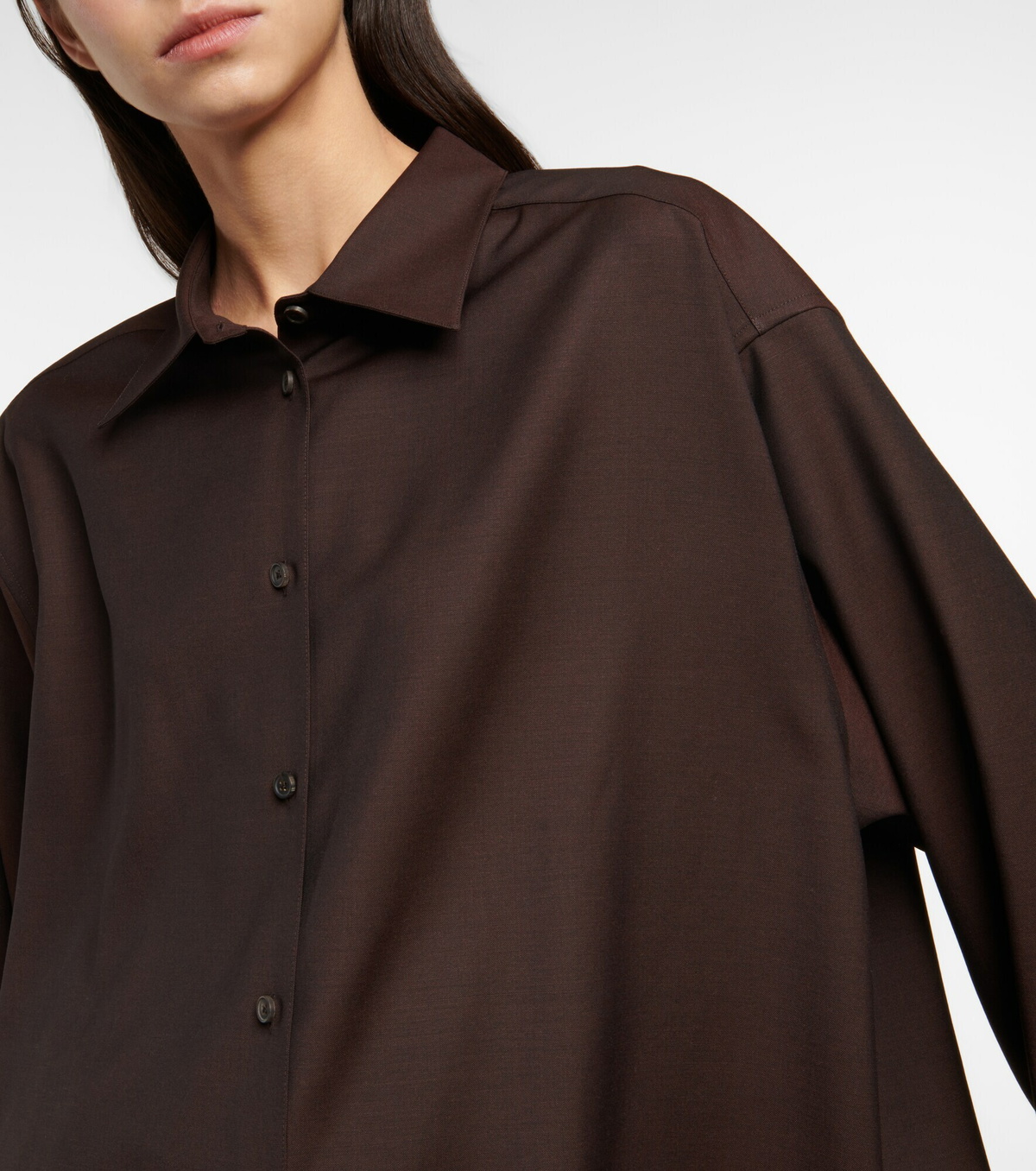 The Row - Luka wool and mohair shirt The Row