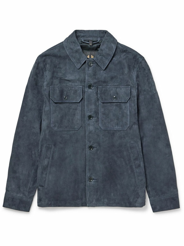 Photo: Belstaff - Waypoint Suede Overshirt - Blue