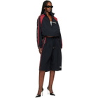 WILLY CHAVARRIA Black & Red 'Casa De Chavarria' Tape Jacket