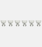 Serax Eternal Snow Medium set of 6 glasses by Bela Silva
