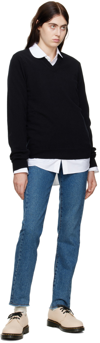 Comme des Garçons Shirt Black Lambswool Sweater