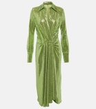 Dodo Bar Or Joelle sequined gathered midi dress