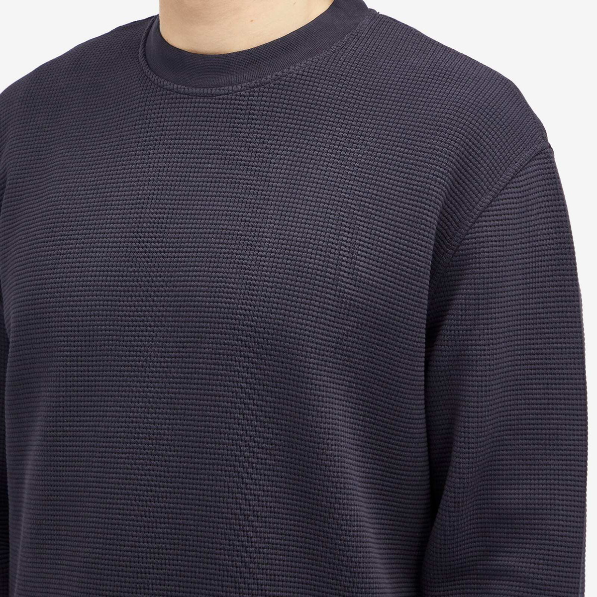 Kestin Men's Humbie Waffle Sweatshirt in Navy