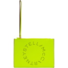 Stella McCartney Yellow Fluo Logo Clutch