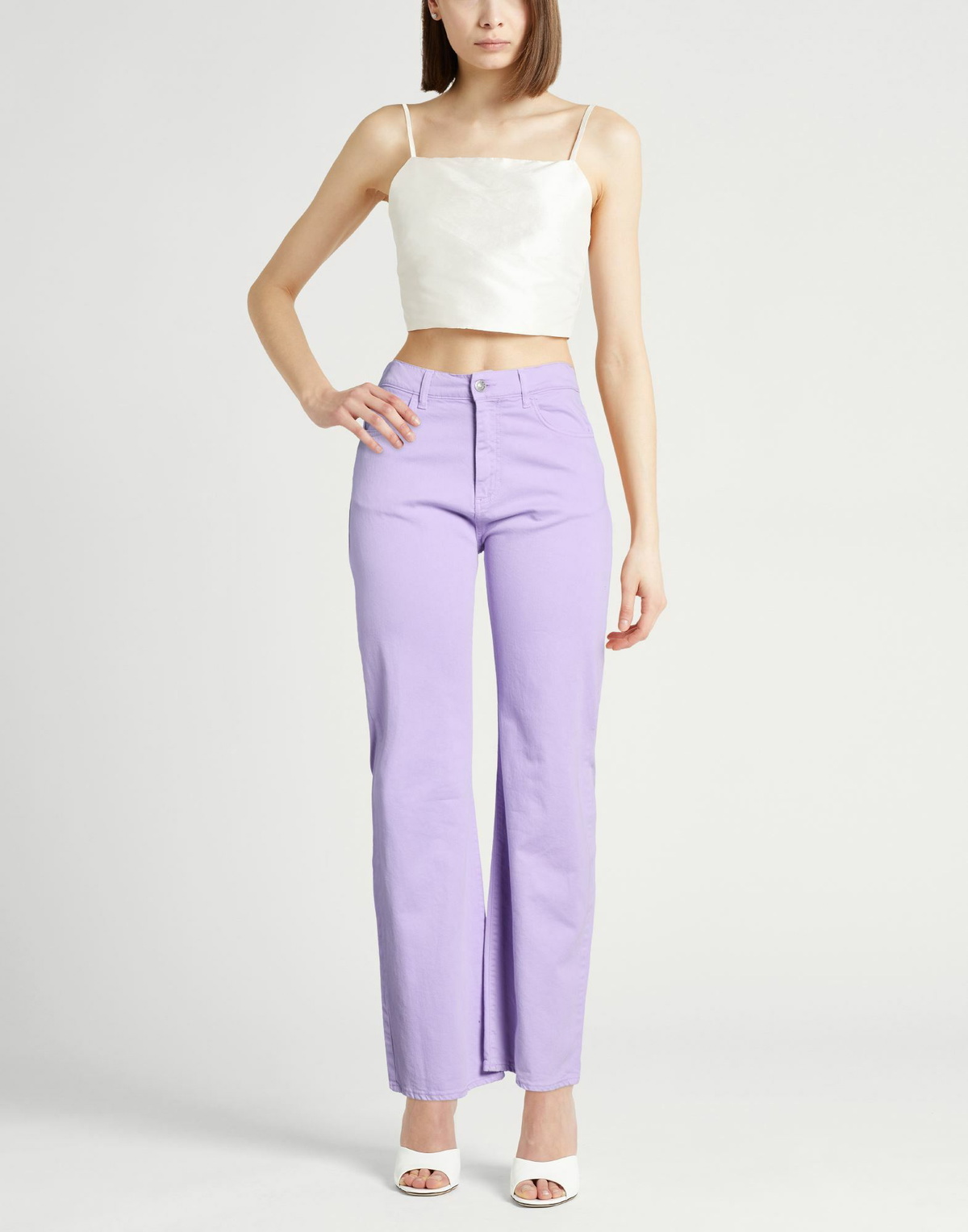 Jucca Womens Jeans Lilac