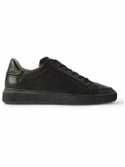 Belstaff - Track Logo-Perforated Leather Sneakers - Black