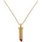 Lanvin Gold Charm Necklace