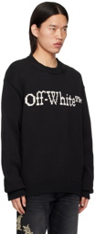 Off-White Black Big Bookish Chunky Sweater