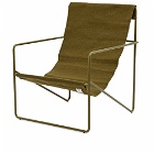 Ferm Living Desert Lounge Chair in Olive