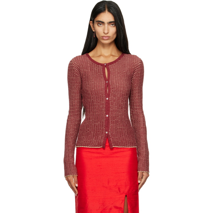 Photo: RESCHA SSENSE Exclusive Red Devi Cardigan
