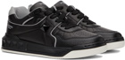 Valentino Garavani Black One Stud Low-Top Sneakers