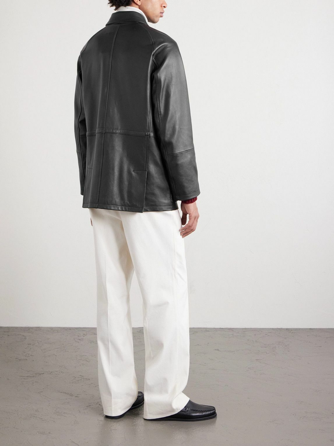 Saman Amel - City Leather Jacket - Black