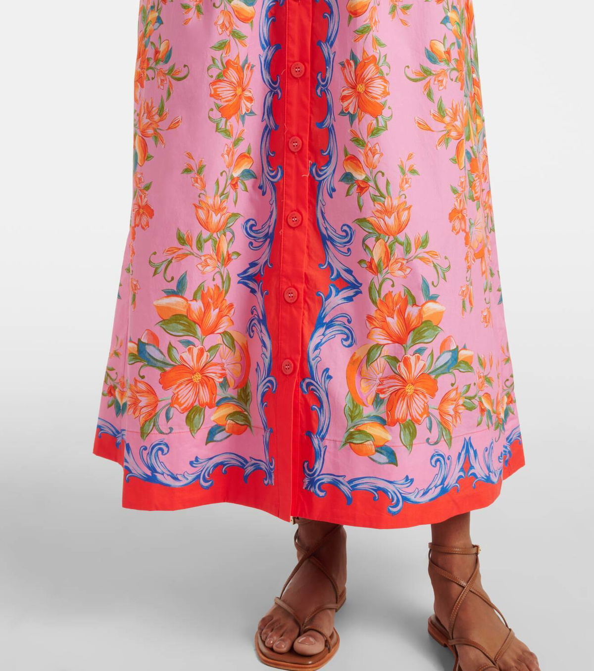 【Farm Rio】 Sicilyフローラルコットンシャツ Farm Rio Sicily floral cotton shirt Farm Rio