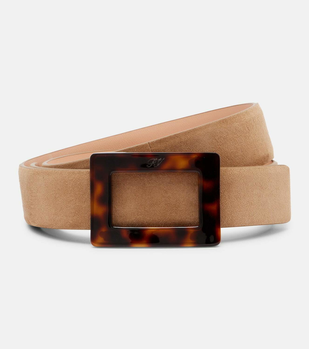 Roger Vivier Belle Vivier suede belt