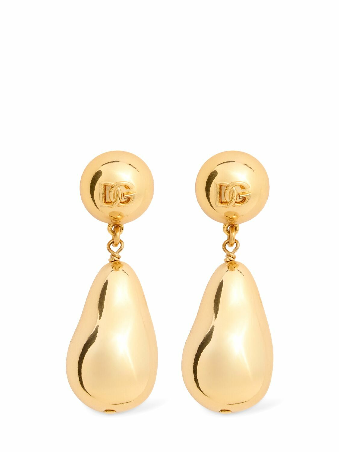 DOLCE & GABBANA Logo Pendant Earrings
