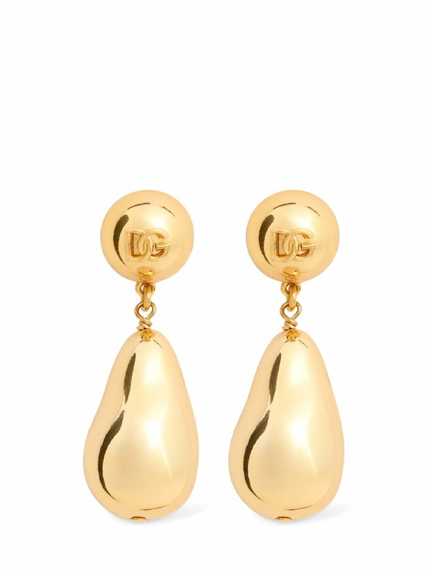 Photo: DOLCE & GABBANA Logo Pendant Earrings