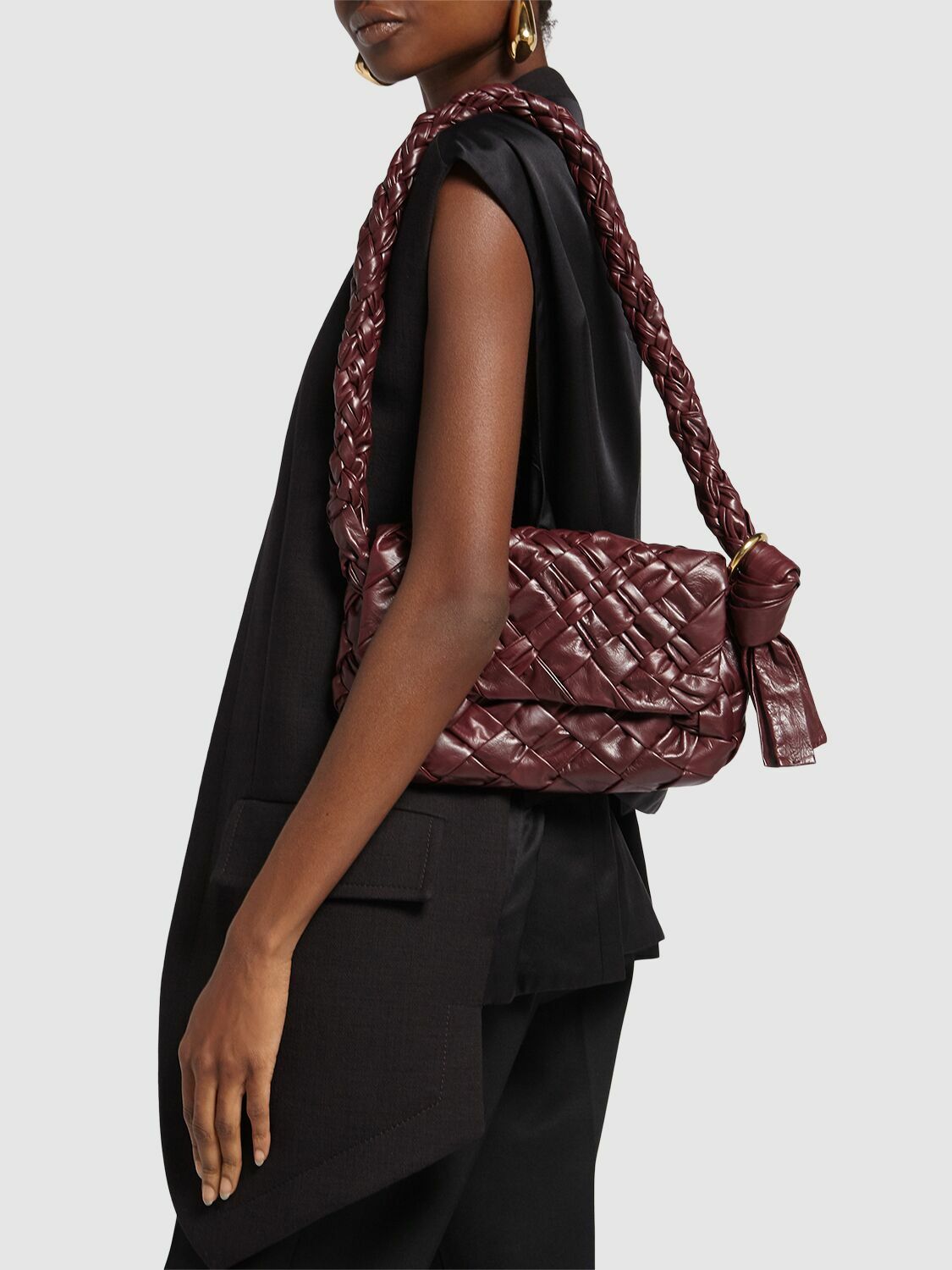 BOTTEGA VENETA - Kalimero Città Leather Shoulder Bag Bottega Veneta