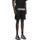 VETEMENTS Black Censored Shorts