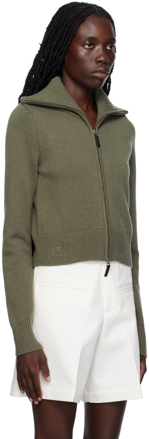 Fax Copy Express Green Zip Sweater