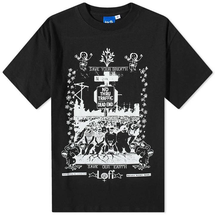 Photo: Lo-Fi Men's Dead End T-Shirt in Black