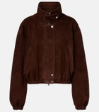 Nour Hammour Pia suede blouson jacket