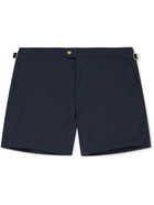 TOM FORD - Slim-Fit Short-Length Swim Shorts - Blue