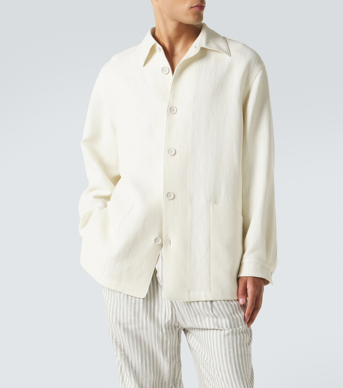 Zegna Wool and linen overshirt