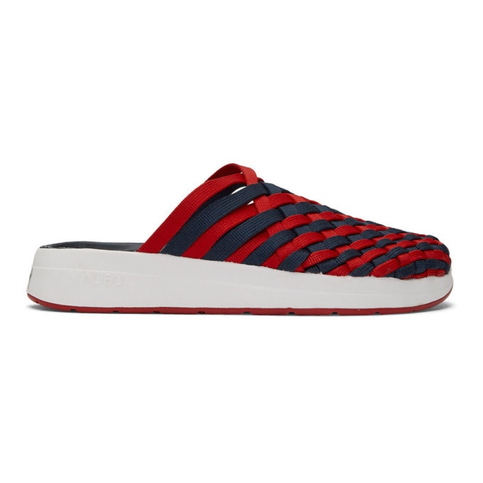 Photo: Malibu Sandals Navy and Red Nylon Colony 2T Sandals