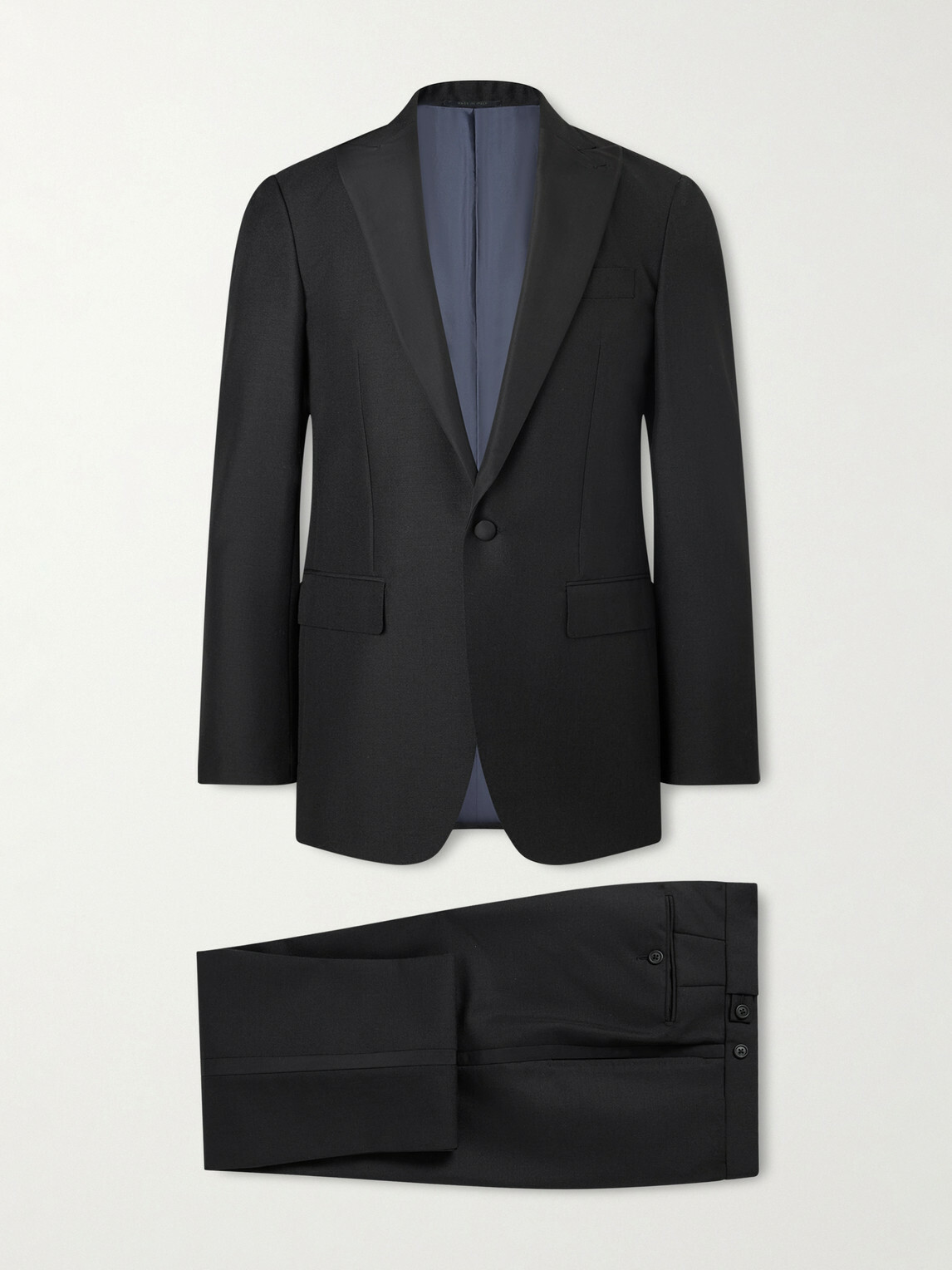 Sid Mashburn - Kincaid No. 3 Wool and Mohair-Blend Tuxedo Jacket - Black