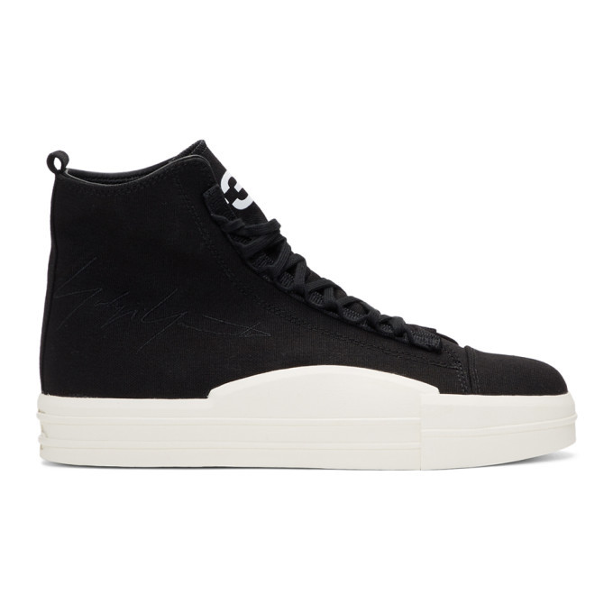 Photo: Y-3 Black Yuben Mid Sneakers