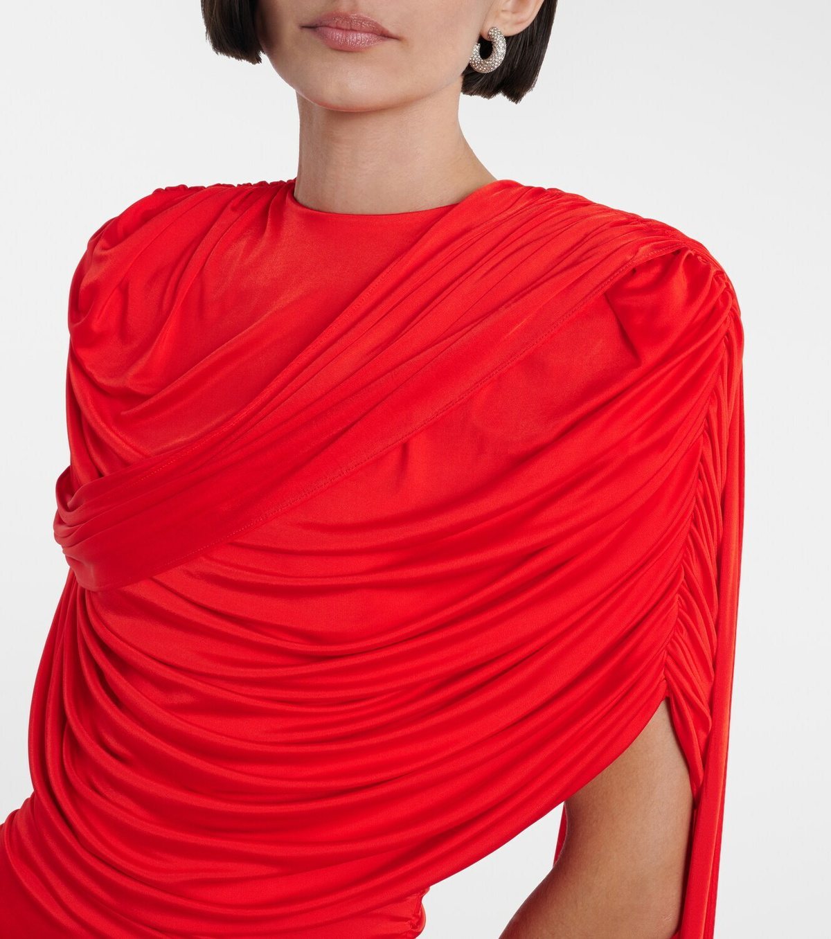The New Arrivals Ilkyaz Ozel Khara draped minidress