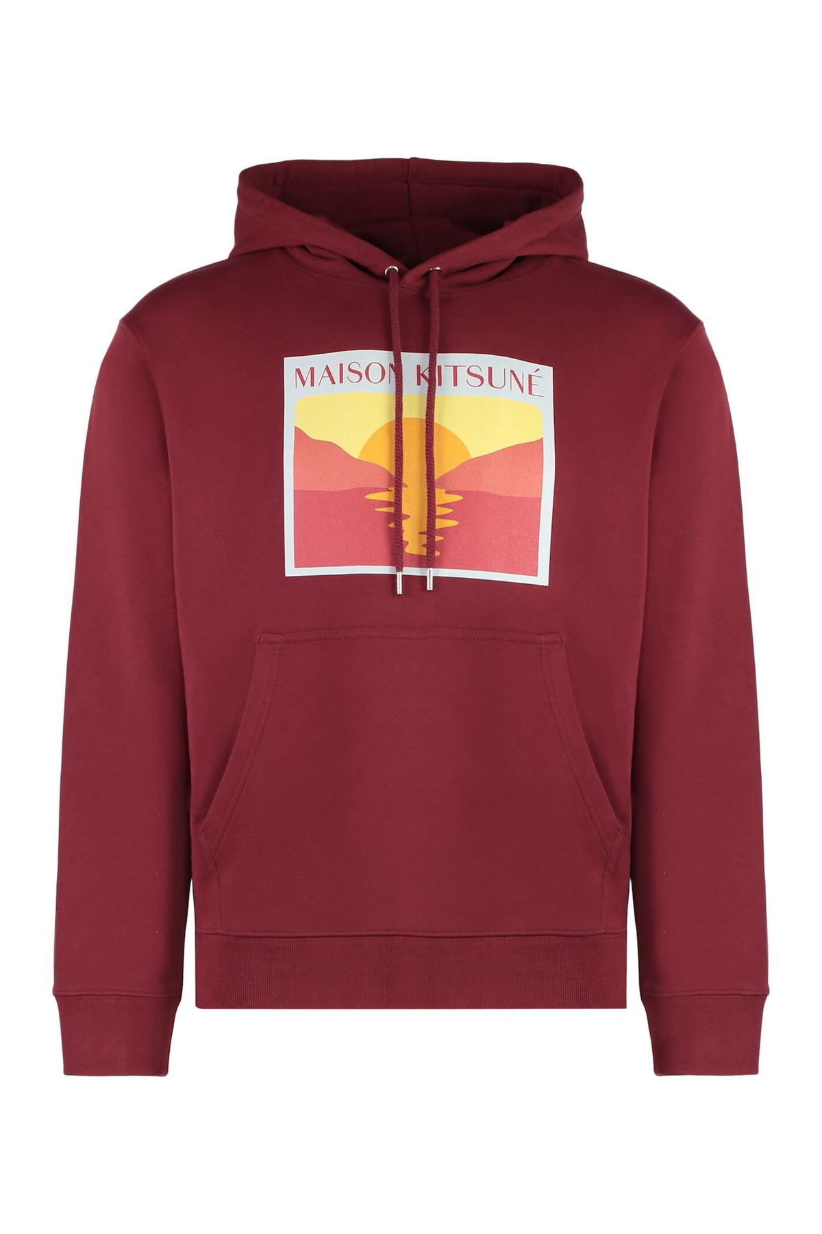 【送料&関税込】Maison KitsunAC Cotton Hoodie Maison Kitsuné cotton sweatshirt Fox Head Patch Regular