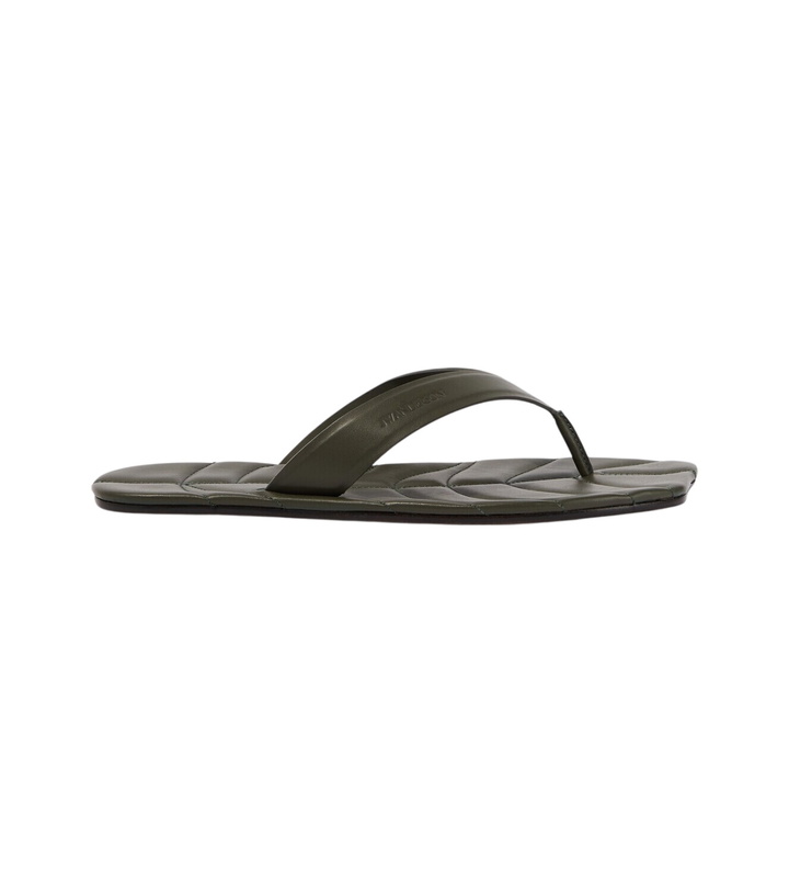 Photo: JW Anderson Leaf leather thong sandals