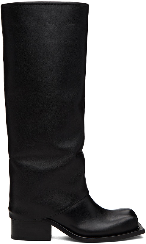 Photo: FIDAN NOVRUZOVA Black Havva Chunky Heel Trouser Boots