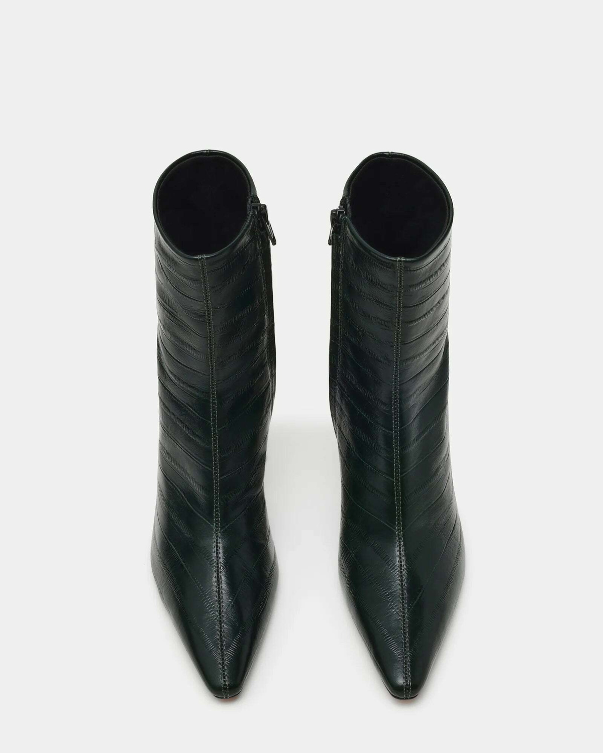 Steve Madden Heleena Booties in Green Exotic