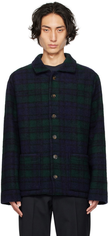 Photo: A.P.C. Navy Franckie Jacket