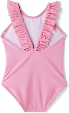Chloé Baby Pink Heart Logo One-Piece Swimsuit
