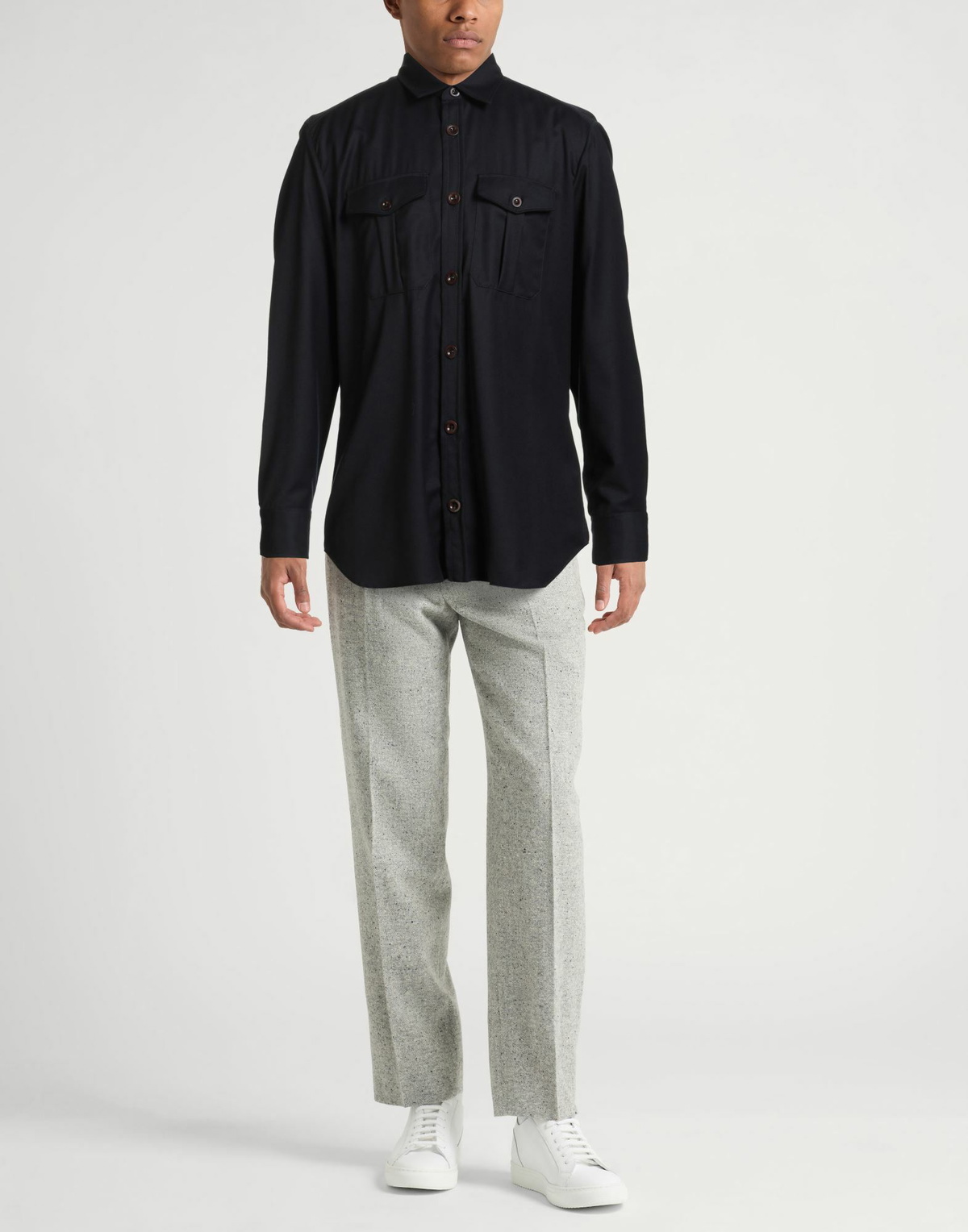 Pt Torino Mens Shirt Midnight in Blue