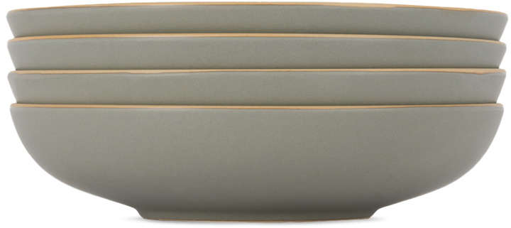 Photo: Lineage Ceramics Gray Shallow Serving Bowl, 4 pcs