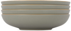 Lineage Ceramics Gray Shallow Serving Bowl, 4 pcs